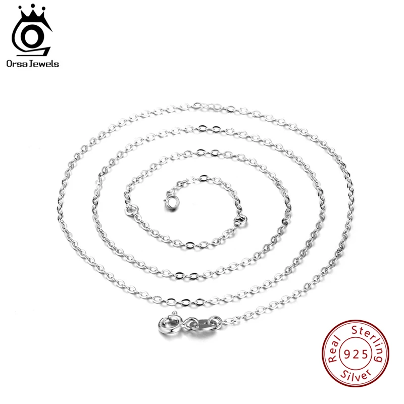 ORSA Jewels Classic Basic Chain 100% 925 Sterling Silver Lobster Clasp Adjustable Necklace Chain Fashion Jewelry SC08
ORSA Jewels Classic Basic Chain 100% 925 Sterling Silver Lobster Clasp Adjustable Necklace Chain Fashion Jewelry SC08