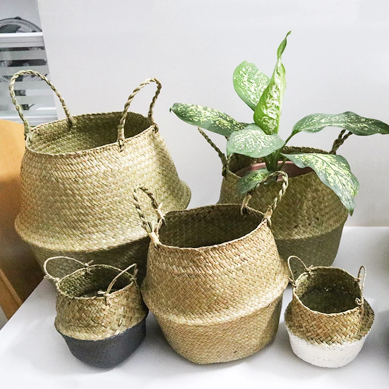 Handmade Storage Baskets Foldable Laundry Straw Patchwork Wicker Rattan Seagrass Belly Garden Flower Pot Planter Bamboo Basket
Handmade Storage Baskets Foldable Laundry Straw Patchwork Wicker Rattan Seagrass Belly Garden Flower Pot Planter Bamboo Basket