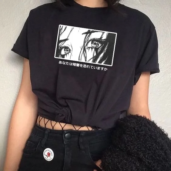 sunfiz HJN Unisex Are You Afraid Of The Dark Japanese T-Shirt Harajuku Style Aesthetic Anime Tee Hipsters Grunge Top
sunfiz HJN Unisex Are You Afraid Of The Dark Japanese T-Shirt Harajuku Style Aesthetic Anime Tee Hipsters Grunge Top
