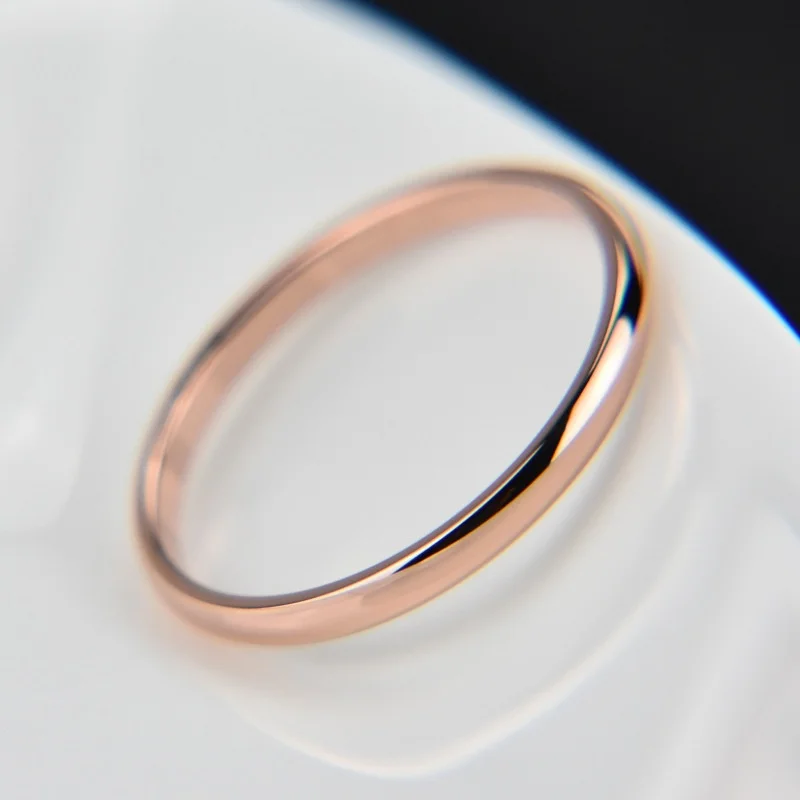 Daddy Chen Titanium Steel Rose Gold Anti-allergy Smooth Simple Wedding Couples Rings Bijouterie for Man or Woman Gift
Daddy Chen Titanium Steel Rose Gold Anti-allergy Smooth Simple Wedding Couples Rings Bijouterie for Man or Woman Gift