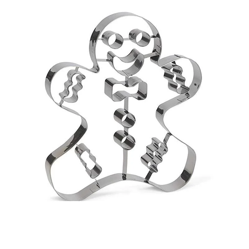 3D Gingerbread Man Christmas Cookie Cutters Stamp Moulds Large Size Metal Cake Biscuit Mold Diy Fondant Tools
3D Gingerbread Man Christmas Cookie Cutters Stamp Moulds Large Size Metal Cake Biscuit Mold Diy Fondant Tools