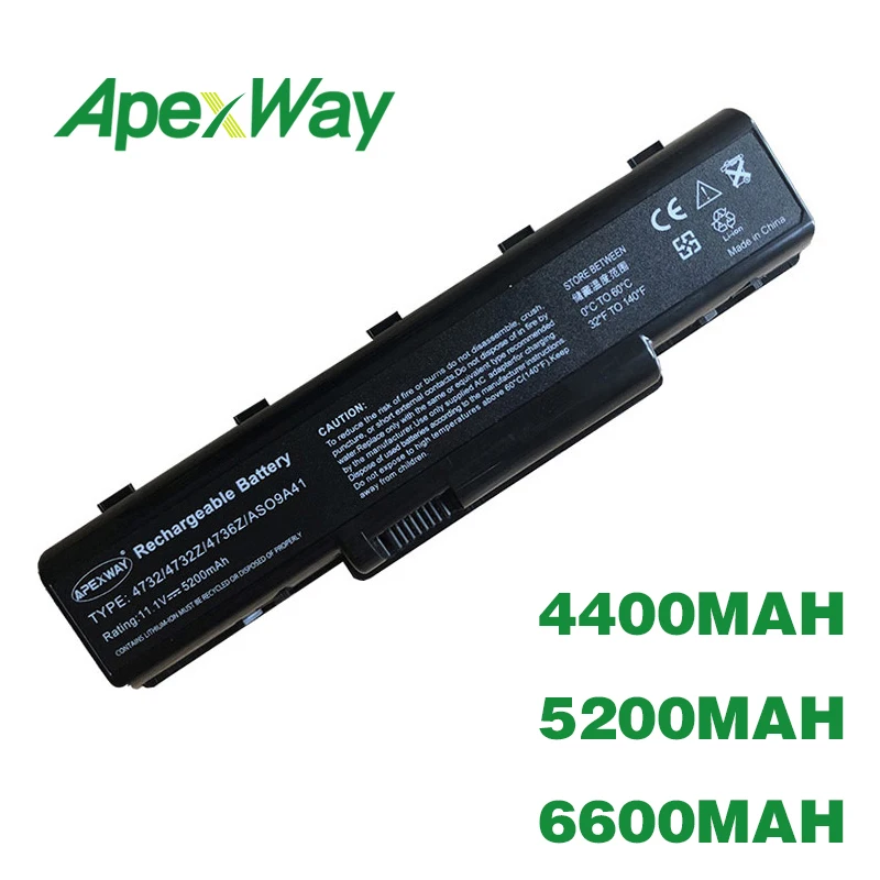 ApexWay laptop battery for Acer Aspire 5732 4732Z 5516 5517 AS09A31 AS09A41 AS09A51 AS09A61 AS09A71 AS09A75 Emachine D525 D725
ApexWay laptop battery for Acer Aspire 5732 4732Z 5516 5517 AS09A31 AS09A41 AS09A51 AS09A61 AS09A71 AS09A75 Emachine D525 D725