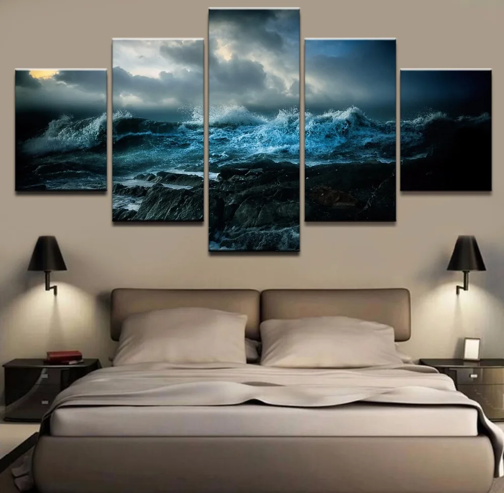 Canvas 5 Pieces HD Print Rolling Wave Modular Pictures Modern Decorative Bedroom Living Room Home Unique Gift Wall Art Decor
Canvas 5 Pieces HD Print Rolling Wave Modular Pictures Modern Decorative Bedroom Living Room Home Unique Gift Wall Art Decor