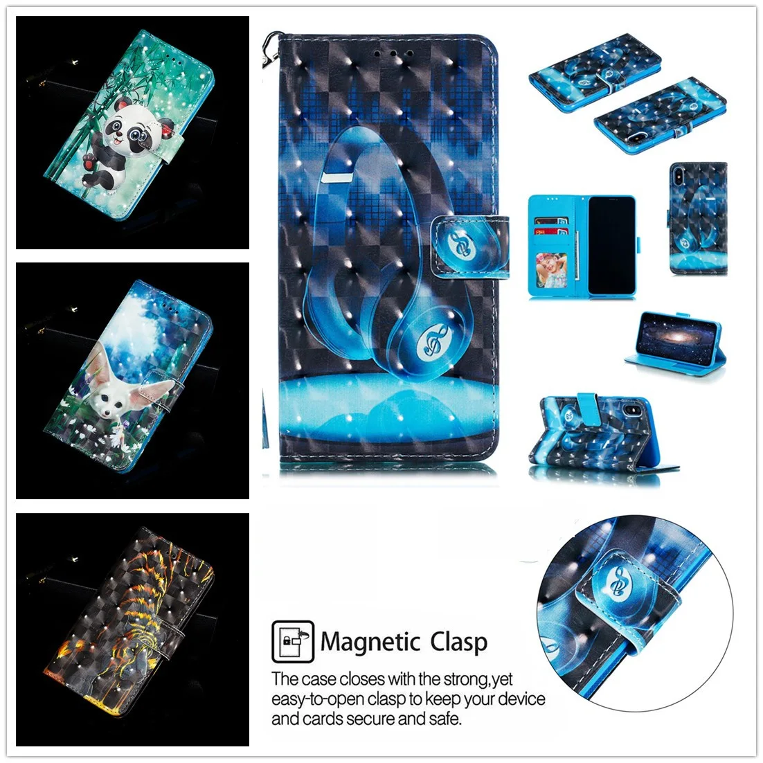 For Iphone Xs Max Flip Leather stander Wallet Card Slot Iphone X Case Iphone Xs Xr Cute 3d Emboss Cartoon Patterned Phone Case
For Iphone Xs Max Flip Leather stander Wallet Card Slot Iphone X Case Iphone Xs Xr Cute 3d Emboss Cartoon Patterned Phone Case