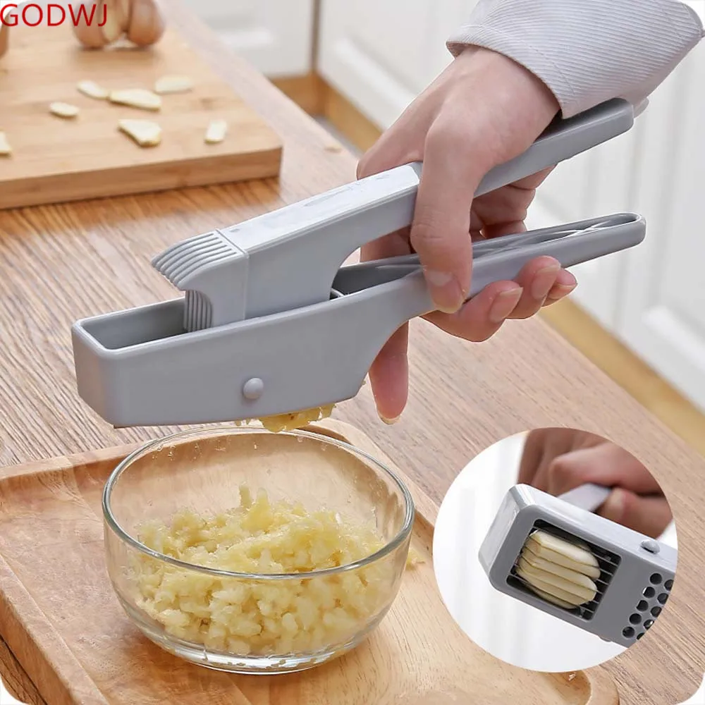 GODWJ Multifunction Garlic Press Manual Plastic Ginger Slicer Portable Garlic Presses Squeeze Tool Kitchen Tool Accesories
GODWJ Multifunction Garlic Press Manual Plastic Ginger Slicer Portable Garlic Presses Squeeze Tool Kitchen Tool Accesories
