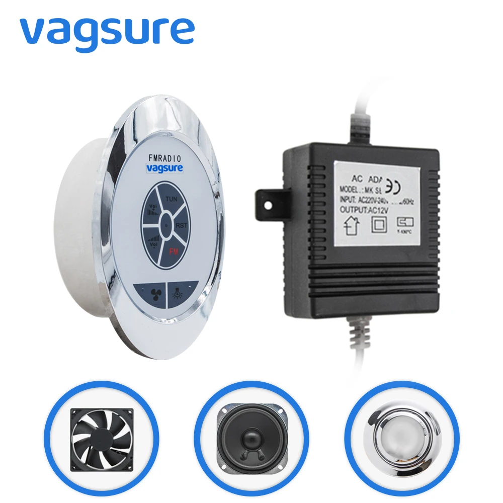 complete set of radio FM control for shower cabin including light/speaker/12V transformer
complete set of radio FM control for shower cabin including light/speaker/12V transformer