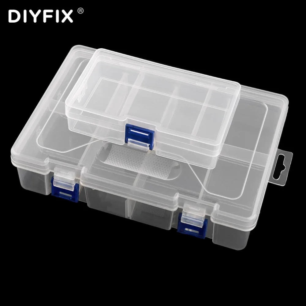 DIYFIX Portable Jewelry Tool Storage Box Container Electronic Parts Storage Screw Case Transparent PP Case Multi Function Tool
DIYFIX Portable Jewelry Tool Storage Box Container Electronic Parts Storage Screw Case Transparent PP Case Multi Function Tool