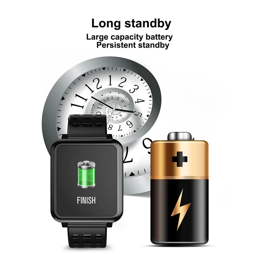 T2 Smart Watch Men IP67 Life Waterproof Professional Sport Modes Long Standby Support Multiple Languages Smartwatch Women
T2 Smart Watch Men IP67 Life Waterproof Professional Sport Modes Long Standby Support Multiple Languages Smartwatch Women