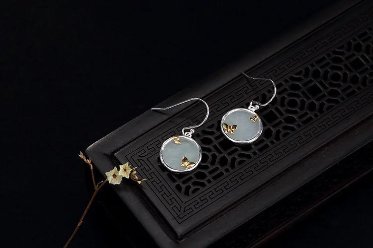 agate silver earrings for girls 12