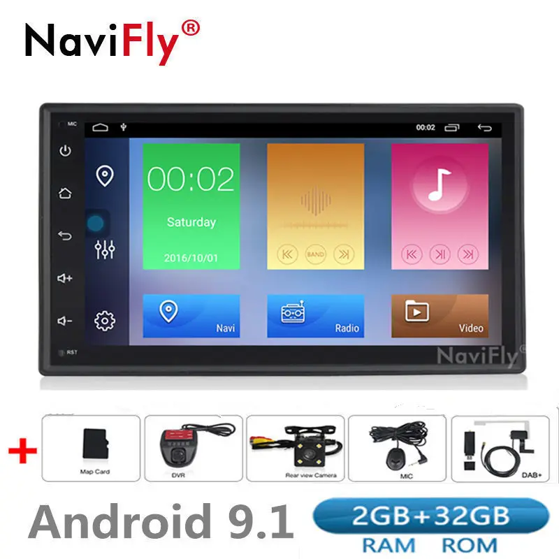 Full touch 2+32G Android 9.1 Car radio multimedia player GPS Navigation for universal support FM WIFI USB SD video OBD DAB RDS
Full touch 2+32G Android 9.1 Car radio multimedia player GPS Navigation for universal support FM WIFI USB SD video OBD DAB RDS