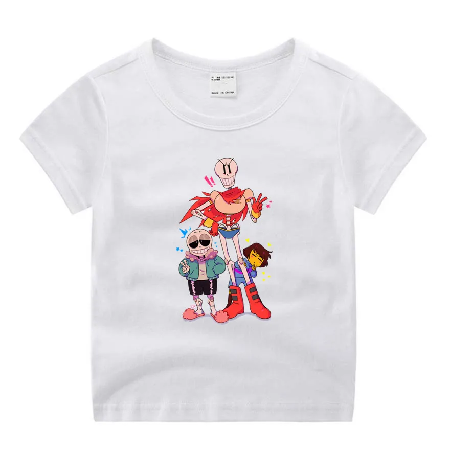 Baby Boy Clothes Movie Skull Brother Undertale Funny Cartoon Print T-shirt Kids Summer O-Neck Tops Boys & Girls Tshirt Baby
Baby Boy Clothes Movie Skull Brother Undertale Funny Cartoon Print T-shirt Kids Summer O-Neck Tops Boys & Girls Tshirt Baby