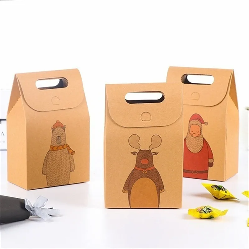 1Pc Christmas Gift Bags Cartoon Santa Claus Reindeer Bear Christmas Present Decorations for Home Kraft Paper Christmas Candy Bag
1Pc Christmas Gift Bags Cartoon Santa Claus Reindeer Bear Christmas Present Decorations for Home Kraft Paper Christmas Candy Bag