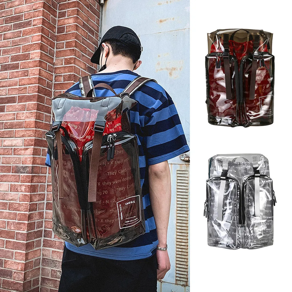 Men Women Backpack 3D Reflection Punk Transparent Backpacks Large Capacity Letter School Bags for Teenage Girls Travel Bag #10
Men Women Backpack 3D Reflection Punk Transparent Backpacks Large Capacity Letter School Bags for Teenage Girls Travel Bag #10