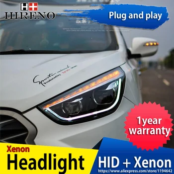 Hireno Headlamp for 2013-15 Hyundai ix35 Headlight Headlight Assembly LED DRL Angel Lens Double Beam HID Xenon 2pcs
Hireno Headlamp for 2013-15 Hyundai ix35 Headlight Headlight Assembly LED DRL Angel Lens Double Beam HID Xenon 2pcs