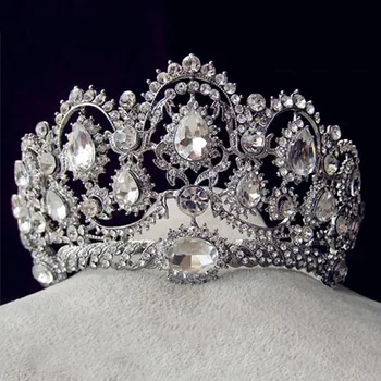 Luxury Bridal Tiara big crystal Queen Crown Wedding Hair Accessories diadem headband Pageant Hair Ornaments Headdress
Luxury Bridal Tiara big crystal Queen Crown Wedding Hair Accessories diadem headband Pageant Hair Ornaments Headdress