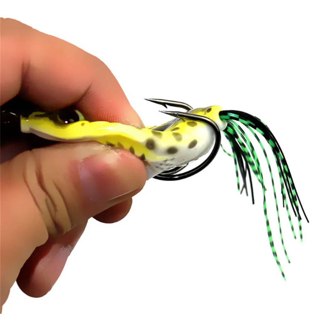 1PCS 6cm 12g Soft Frog Snakehead Fishing Lures Double Hooks Top water Plastic Ray Frog Artificial Soft Bass Bait Fishing Tackle
1PCS 6cm 12g Soft Frog Snakehead Fishing Lures Double Hooks Top water Plastic Ray Frog Artificial Soft Bass Bait Fishing Tackle