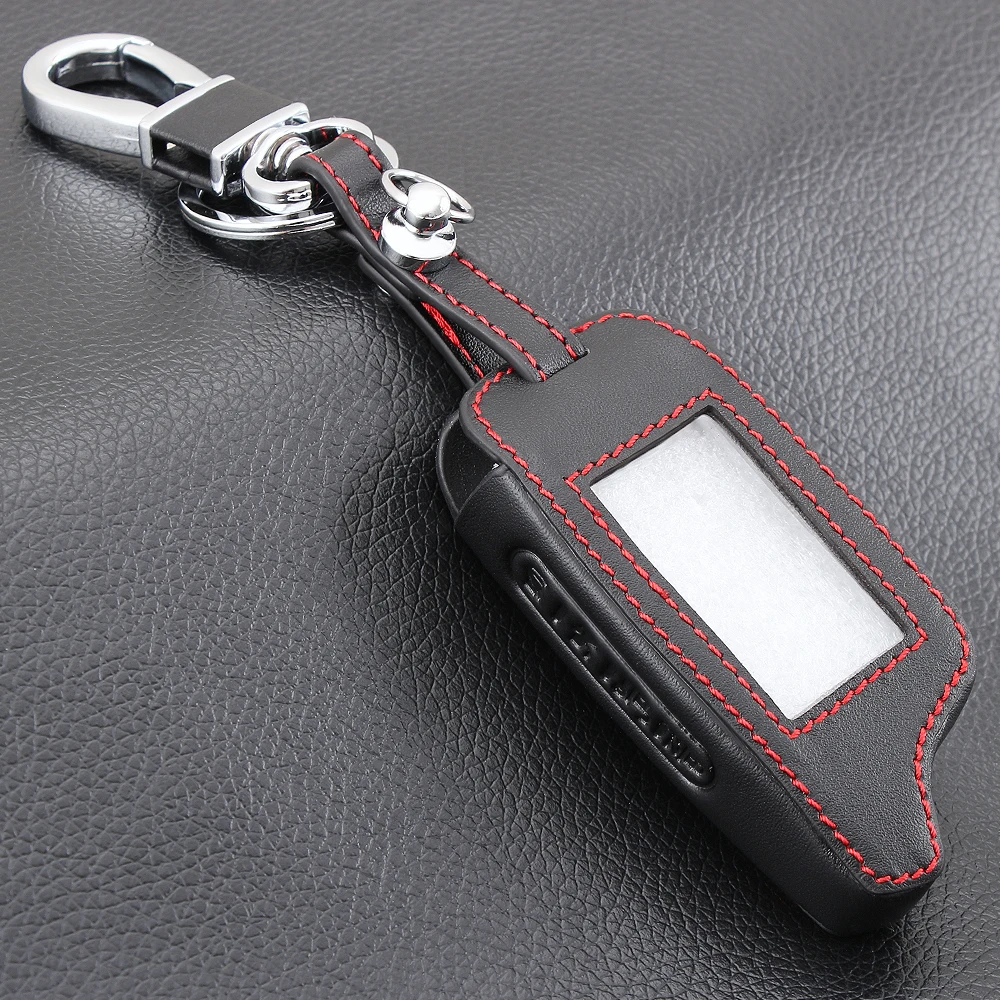 4 Buttons Leather Key Cover Case X5 For Russian Version Vehicle Security Two Way Car Alarm System TOMAHAWK X5 Keychain
4 Buttons Leather Key Cover Case X5 For Russian Version Vehicle Security Two Way Car Alarm System TOMAHAWK X5 Keychain