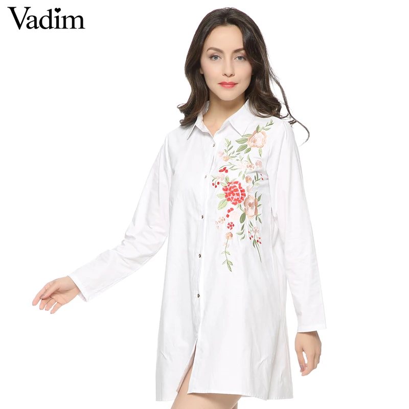 Vadim women elegant floral embroidery dress long sleeve black white ladies summer casual brand mini dresses vestidos
Vadim women elegant floral embroidery dress long sleeve black white ladies summer casual brand mini dresses vestidos