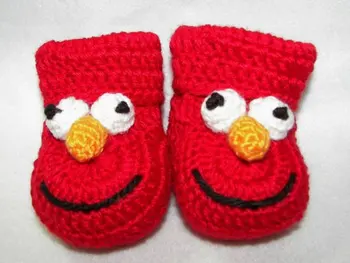 Red Baby Booties, Elmo Sesame Street NB to 6 Months or 6 to 12 Months 2015 Fashion HandmadeCrochet baby first walk shoes
Red Baby Booties, Elmo Sesame Street NB to 6 Months or 6 to 12 Months 2015 Fashion HandmadeCrochet baby first walk shoes