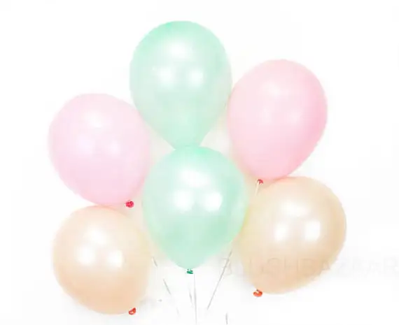Mint Green, Pink and Peach Balloon Set of 12pcs - Mint Green Party Decor, Pink Balloon set, Peach Party Decor 5" or 11" for u
Mint Green, Pink and Peach Balloon Set of 12pcs - Mint Green Party Decor, Pink Balloon set, Peach Party Decor 5" or 11" for u