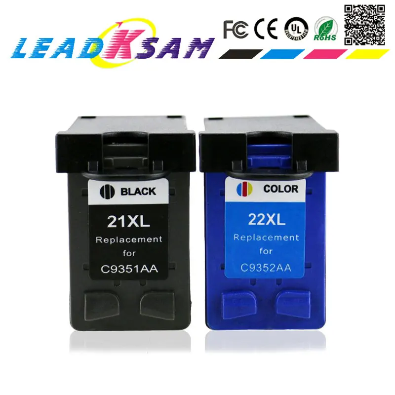 21 22 C9351A C9352A Ink Cartridge Replacement 21 22XL for hp 21 22 cartridge for hp21 Deskjet 3915 3920 D1320 F2100 F2280 F4180
21 22 C9351A C9352A Ink Cartridge Replacement 21 22XL for hp 21 22 cartridge for hp21 Deskjet 3915 3920 D1320 F2100 F2280 F4180