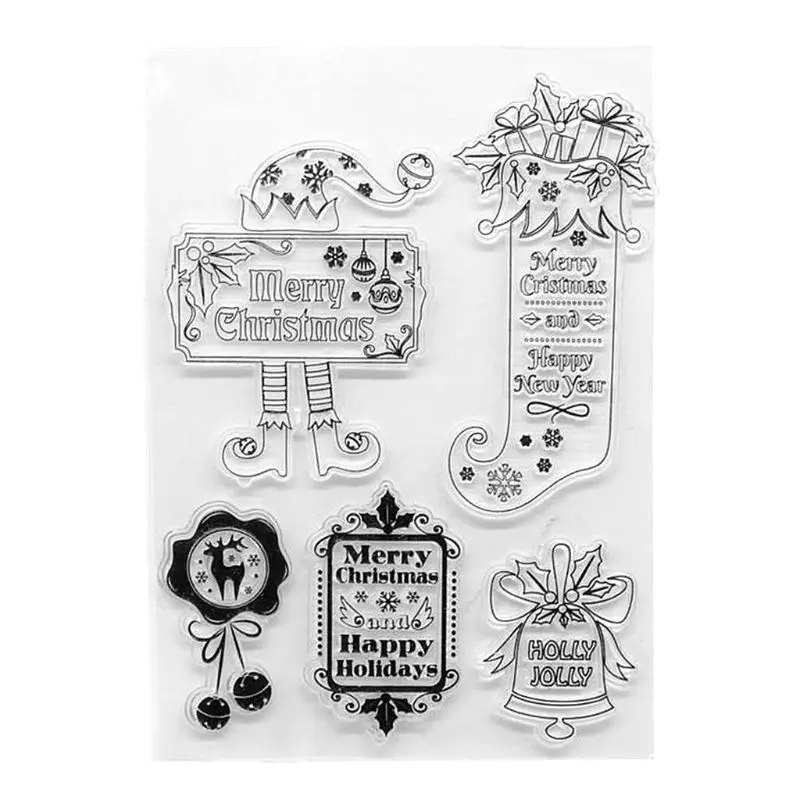Christmas bell DIY silicone transparent stamp tightly sealed with clip album embossed album decoration
Christmas bell DIY silicone transparent stamp tightly sealed with clip album embossed album decoration
