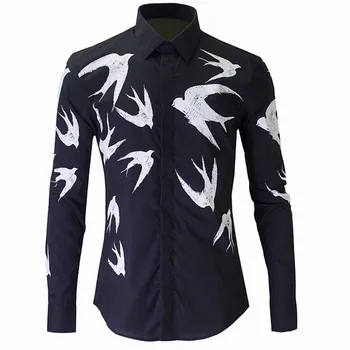 Spring high-end long-sleeved shirts men brand fashion black shirt male casual cotton shirt mens M-4XL tops camisa chemise
Spring high-end long-sleeved shirts men brand fashion black shirt male casual cotton shirt mens M-4XL tops camisa chemise