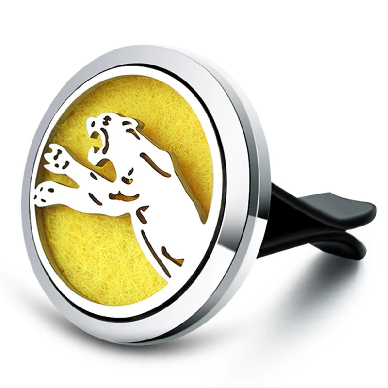 30MM Leopard Car Aromatherapy Diffuser Stainless Steel Car Air Freshener Car Clip Perfume Essential Oil Diffuser Lockets Jewelry
30MM Leopard Car Aromatherapy Diffuser Stainless Steel Car Air Freshener Car Clip Perfume Essential Oil Diffuser Lockets Jewelry