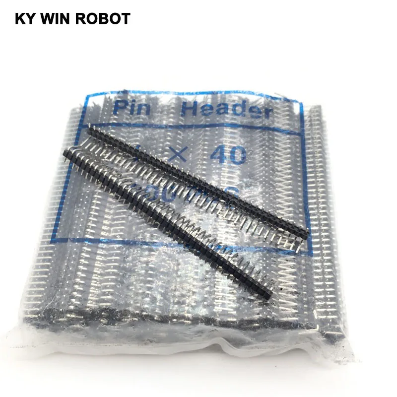 200pcs 40 Pin 1x40 2.54 Pin Header Single Row Male Header Strip New 90 - degree bend the foot
200pcs 40 Pin 1x40 2.54 Pin Header Single Row Male Header Strip New 90 - degree bend the foot