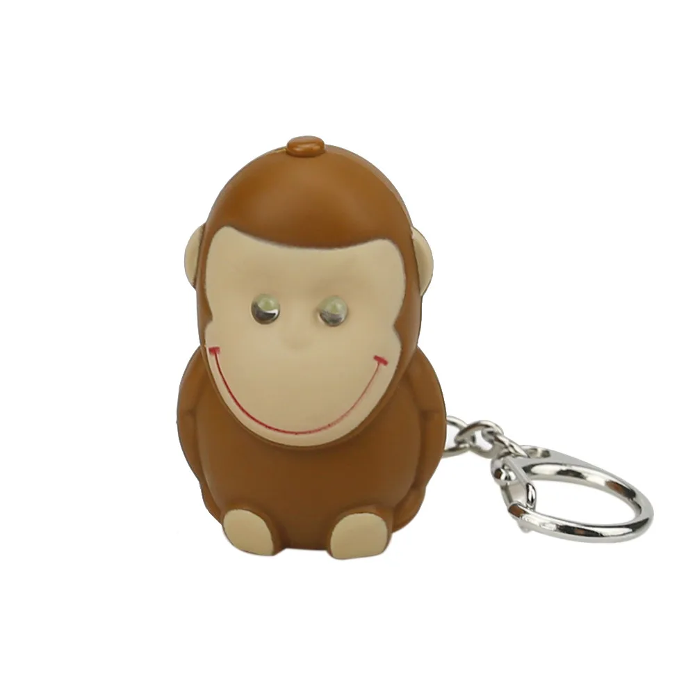 New Fashion Lovely Cartoon Gorilla Keychain With LED Light Sound Keyfob Kids Toy Fun Gift Keychain Phone Case Wallet Key z0427
New Fashion Lovely Cartoon Gorilla Keychain With LED Light Sound Keyfob Kids Toy Fun Gift Keychain Phone Case Wallet Key z0427