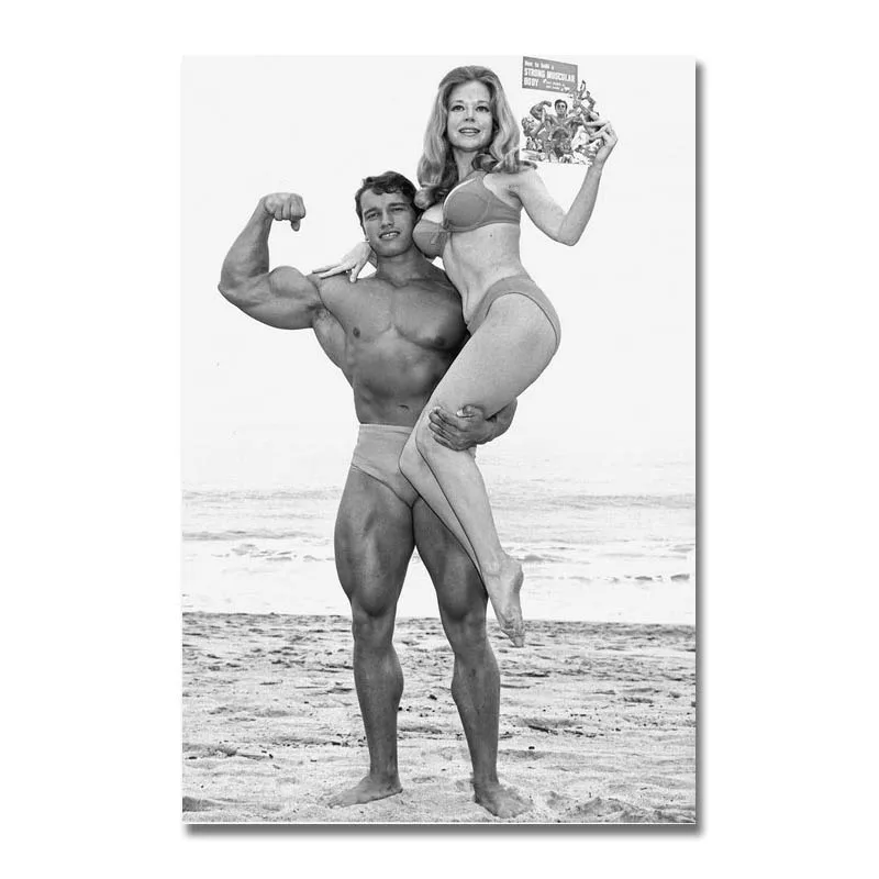 Arnold Schwarzenegger Olympia Bodybuilding Silk Canvas Poster 12x18 24x36 inch