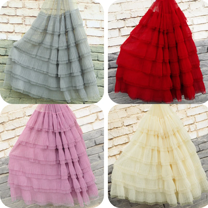 2 Meters White Black Ruffled Tulle Lace Pleated Mesh Tutu Dress Fabric Multi Layers Ruffle Mesh Doll Dress Fabric Wedding Decors
2 Meters White Black Ruffled Tulle Lace Pleated Mesh Tutu Dress Fabric Multi Layers Ruffle Mesh Doll Dress Fabric Wedding Decors