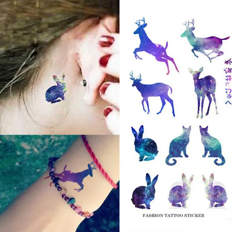 NEW Tattoo Waterproof Fake Tattoos Temporary Tattoo Deer Stickers Tattoos Wrist Water Transfer Sticker Animal Pattern Flash Fake
NEW Tattoo Waterproof Fake Tattoos Temporary Tattoo Deer Stickers Tattoos Wrist Water Transfer Sticker Animal Pattern Flash Fake