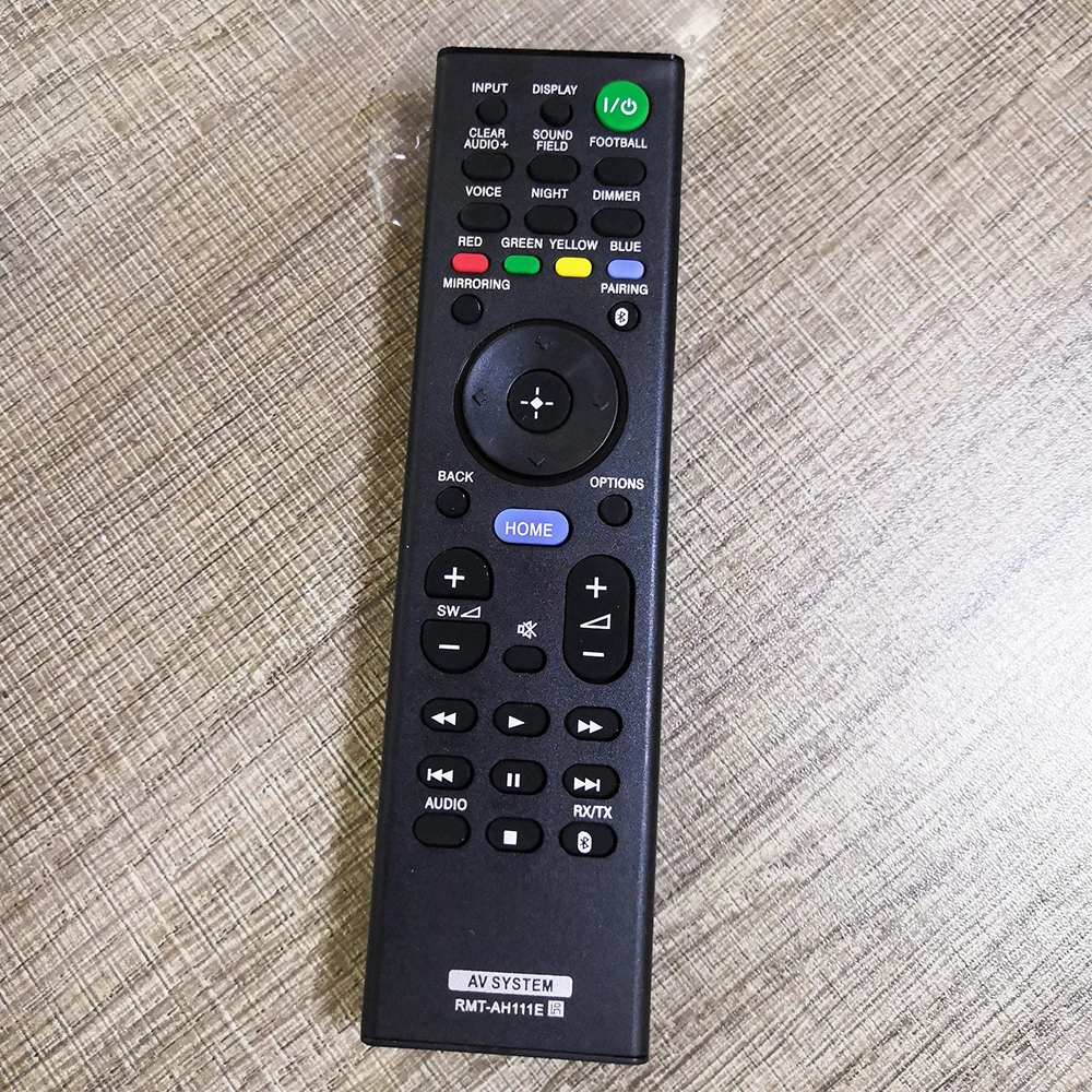 NEW RMT-AH111E Replaced Remote Control For Sony Sound bar AV System HT-ST5 HT-XT1 HT-CT290 HT-CT291 HT-NT3 SA-CT390
NEW RMT-AH111E Replaced Remote Control For Sony Sound bar AV System HT-ST5 HT-XT1 HT-CT290 HT-CT291 HT-NT3 SA-CT390