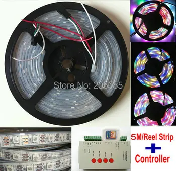 5M 5V 60Led/M programmable WS2812B RGB 5050SMD addressable magic dream color strip light Waterproof+SD CARD Controller (T-1000s)
5M 5V 60Led/M programmable WS2812B RGB 5050SMD addressable magic dream color strip light Waterproof+SD CARD Controller (T-1000s)
