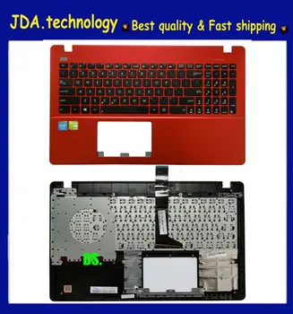 

wellendorff New/Orig Palmrest top case for Asus X550 K550V X550C X552E A550L Y581C F550J R510J US keyboard Upper Cover,Red