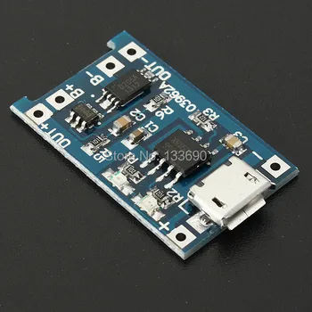 1Pcs 5V 1A Micro USB 18650 Lithium Battery Charging Board Charger Module+Protection Dual Functions dimensions size 26.0X17.0mm
1Pcs 5V 1A Micro USB 18650 Lithium Battery Charging Board Charger Module+Protection Dual Functions dimensions size 26.0X17.0mm