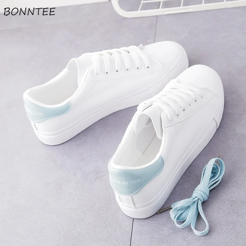 Vulcanize Shoes Women Waterproof PU Leather Breathable Womens Lace-up Platform White All-match Sneakers Fashion Simple Footwear
Vulcanize Shoes Women Waterproof PU Leather Breathable Womens Lace-up Platform White All-match Sneakers Fashion Simple Footwear