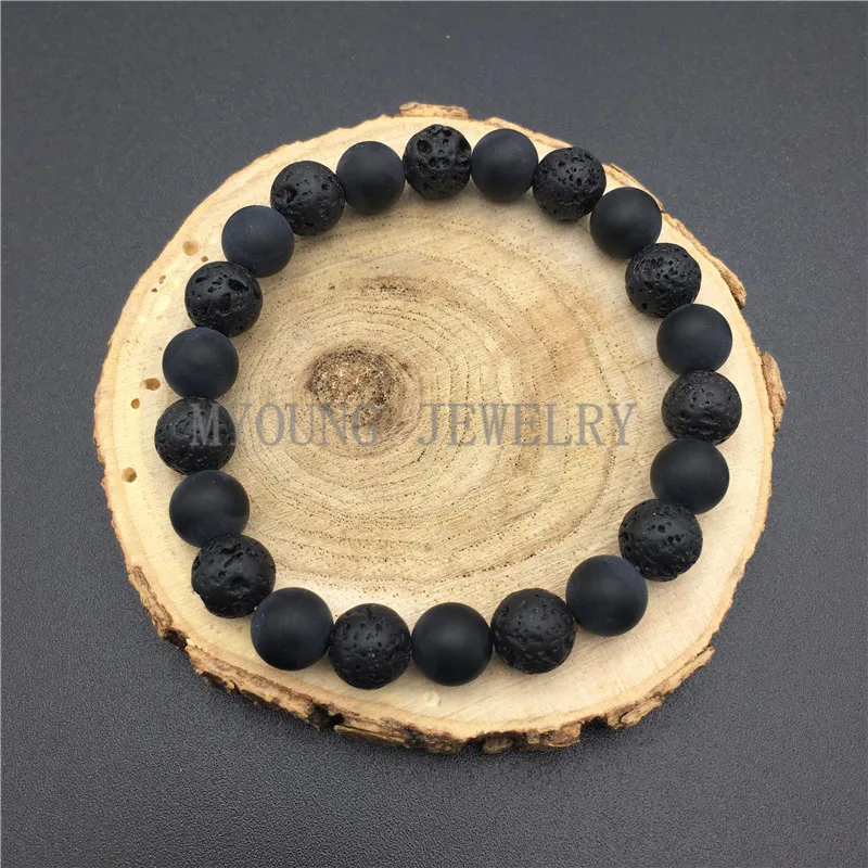 MY0815 Black Matte Onyx Agates Beads Volcanics,Volcanic Lava Rock Stone Bracelet
MY0815 Black Matte Onyx Agates Beads Volcanics,Volcanic Lava Rock Stone Bracelet