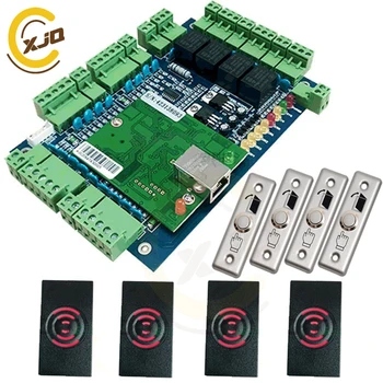 XJQ High quality TCP/IP wiegand Four doors Access Control Panel system with Free software + 4 RFID card readers+4 push buttons
XJQ High quality TCP/IP wiegand Four doors Access Control Panel system with Free software + 4 RFID card readers+4 push buttons