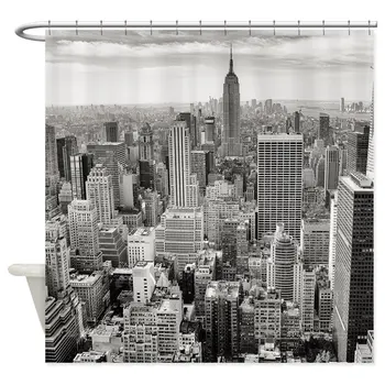 New York City Skyscrapers Decorative Fabric Shower Curtain Set Non-slip Bath Mat Set for Doormat Outdoor
New York City Skyscrapers Decorative Fabric Shower Curtain Set Non-slip Bath Mat Set for Doormat Outdoor