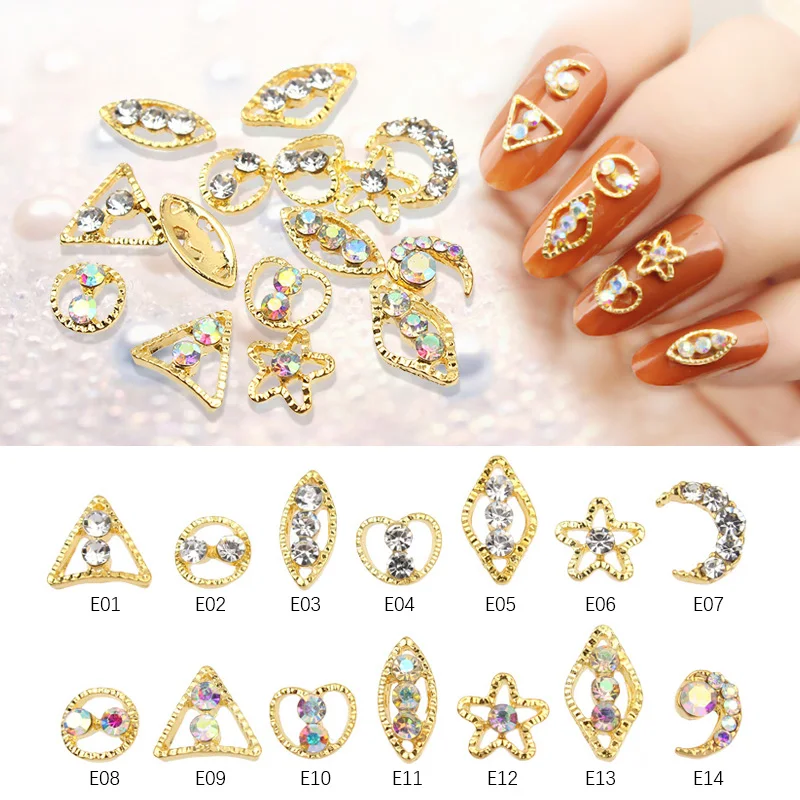 Alloy Diamond Nail art Rhinestone 20/50PCS/Pack 14 Designs 3D Crystal Decoration Moon Star Shape Nail Jewelry
Alloy Diamond Nail art Rhinestone 20/50PCS/Pack 14 Designs 3D Crystal Decoration Moon Star Shape Nail Jewelry