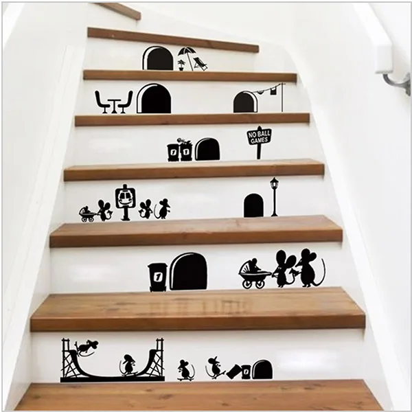 Wall Sticker Removable Home Decor Cartoon Mouse Mural Art Decorative Stairs Floors Creative Diy Parede Para Quarto
Wall Sticker Removable Home Decor Cartoon Mouse Mural Art Decorative Stairs Floors Creative Diy Parede Para Quarto