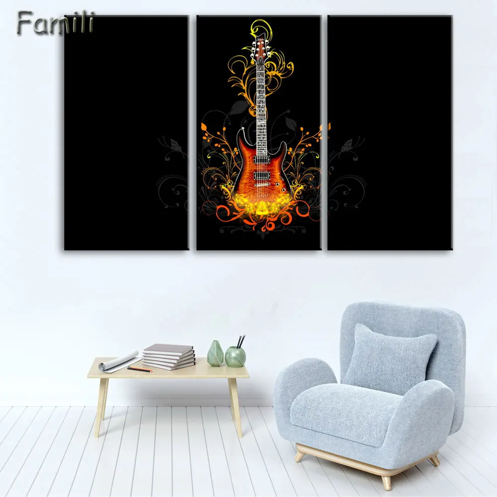 3 Pieces Canvas Art Painting Printed Abstract guitar Wall Art Print Canvas Painting Home Decor For Living Room
3 Pieces Canvas Art Painting Printed Abstract guitar Wall Art Print Canvas Painting Home Decor For Living Room