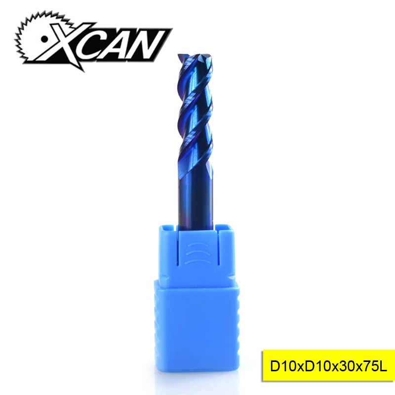XCAN 1pc 10mm CNC Machine Milling Tools 3 Flute End Mill For Aluminum Cutting Nano Blue Coating Carbide End Milling Cutter
XCAN 1pc 10mm CNC Machine Milling Tools 3 Flute End Mill For Aluminum Cutting Nano Blue Coating Carbide End Milling Cutter