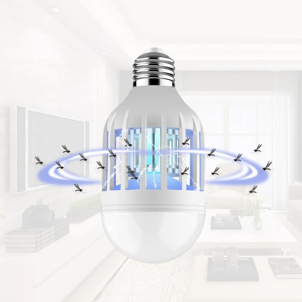 E27 LED Mosquito Killer lamp Bulb 220V Electronic Anti-Mosquito Insect Bug Zapper Killer insect trap for bedroom kitchen light
E27 LED Mosquito Killer lamp Bulb 220V Electronic Anti-Mosquito Insect Bug Zapper Killer insect trap for bedroom kitchen light