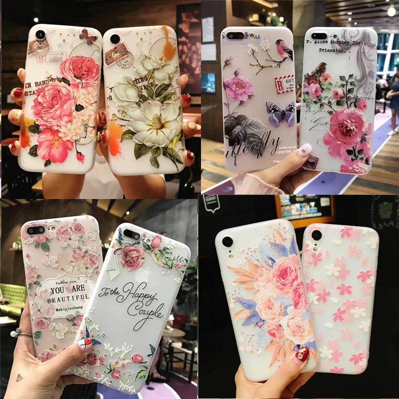 Flower Silicone Phone Case For iPhone 7 8 5S XS Max XR Cases For iPhone On X 8 7 6 6S Plus 5 SE Soft TPU Back Cover Shell Bag
Flower Silicone Phone Case For iPhone 7 8 5S XS Max XR Cases For iPhone On X 8 7 6 6S Plus 5 SE Soft TPU Back Cover Shell Bag
