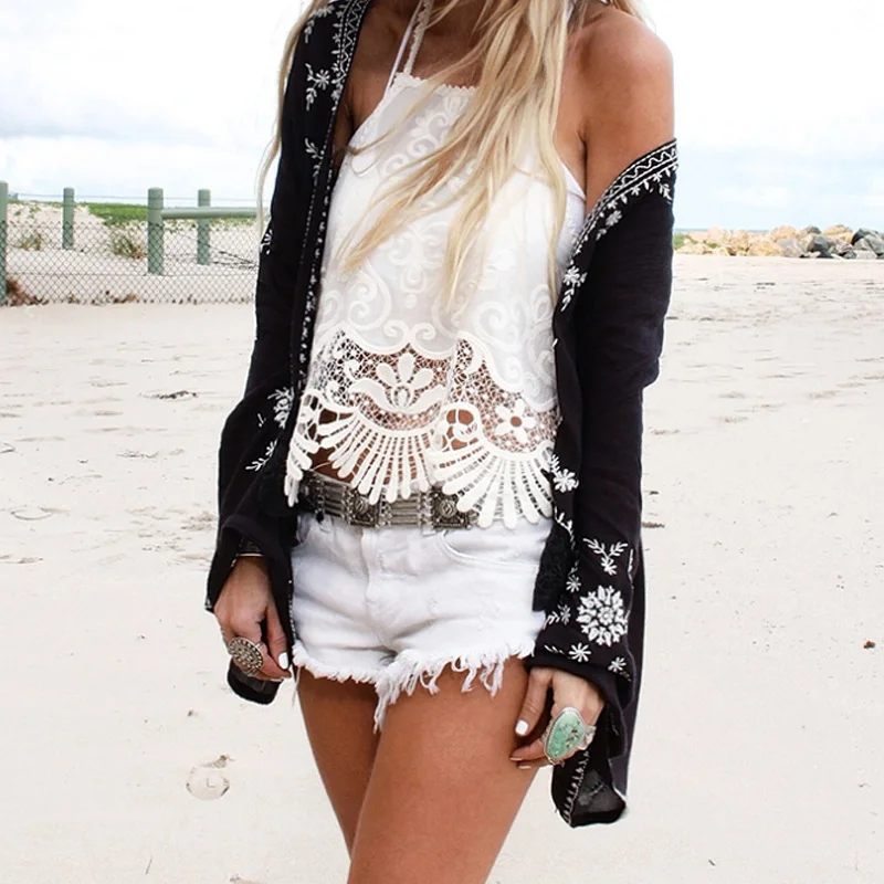 Boho Long Blouse 2018 Women Black Vintage Geo Print Casual Summer Tops Fashion New Loose Beach Long Sleeve Kimono
Boho Long Blouse 2018 Women Black Vintage Geo Print Casual Summer Tops Fashion New Loose Beach Long Sleeve Kimono