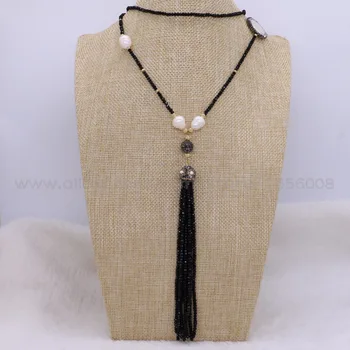 New design Black beaded tassel necklace Crystal bead &pearls bohemia necklace Elegant lady necklace jewelry necklace 2252
New design Black beaded tassel necklace Crystal bead &pearls bohemia necklace Elegant lady necklace jewelry necklace 2252