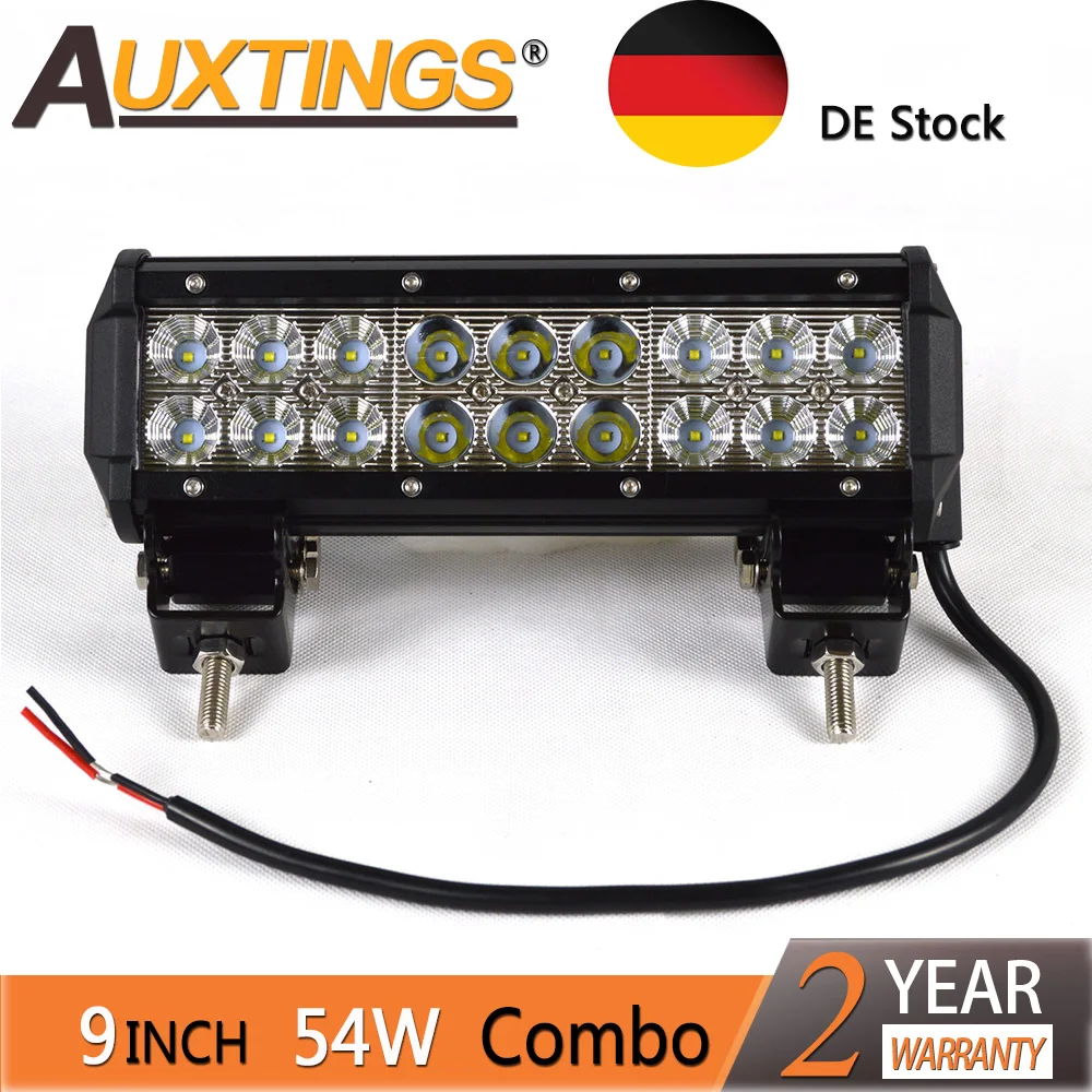 Auxtings 9inch 54w double rows combo beam truck waterproof straight LED light bar Spot Flood Combo Beam Offroad 12V 24V Work
Auxtings 9inch 54w double rows combo beam truck waterproof straight LED light bar Spot Flood Combo Beam Offroad 12V 24V Work